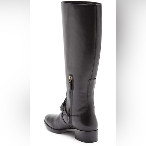 Women's Black Riding Boots - Picture 4 of 8